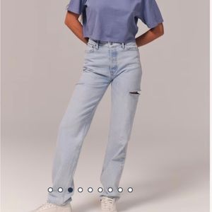 Abercrombie “The Dad” jeans with side slits